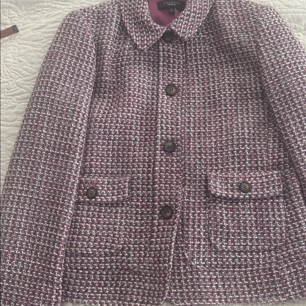 Talbots Women's Berry Tweed Blazer